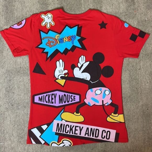 Mickey & Co All Over Print Mickey Tee | 2-Sided | M - Picture 3 of 6
